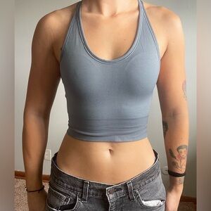 Blue/Grey, Medium, Sports Top